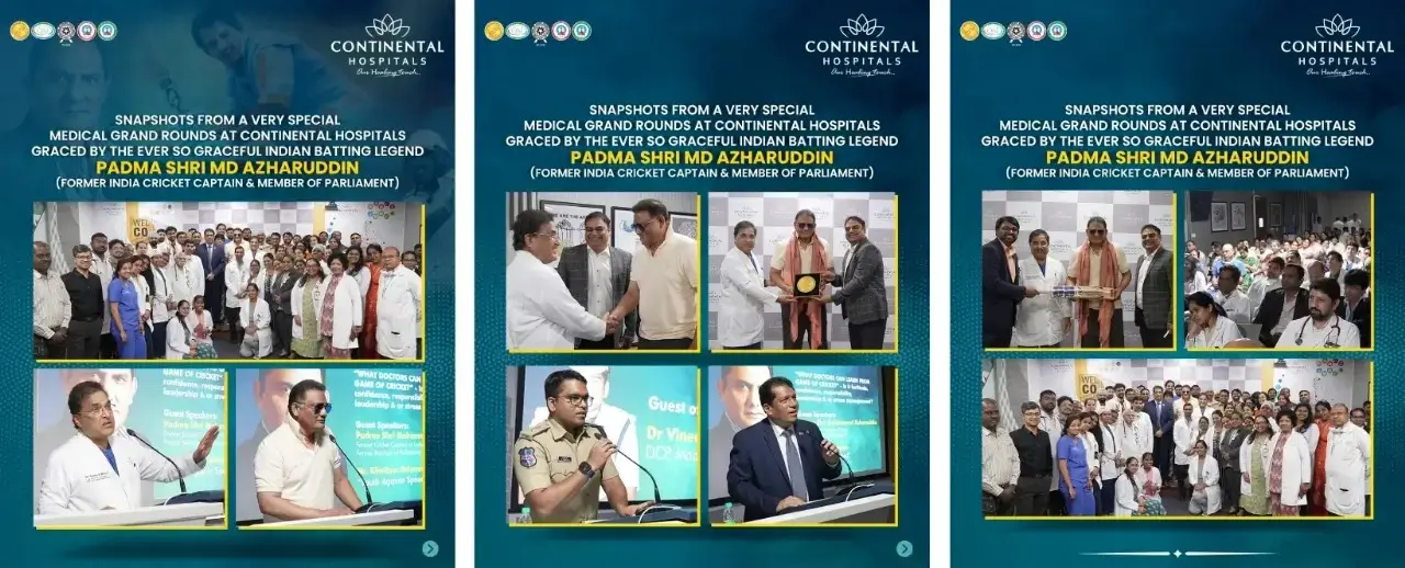 Padma Shri Md. Azharuddin Inspires Doctors at Continental Hospitals’ Medical Grand Rounds